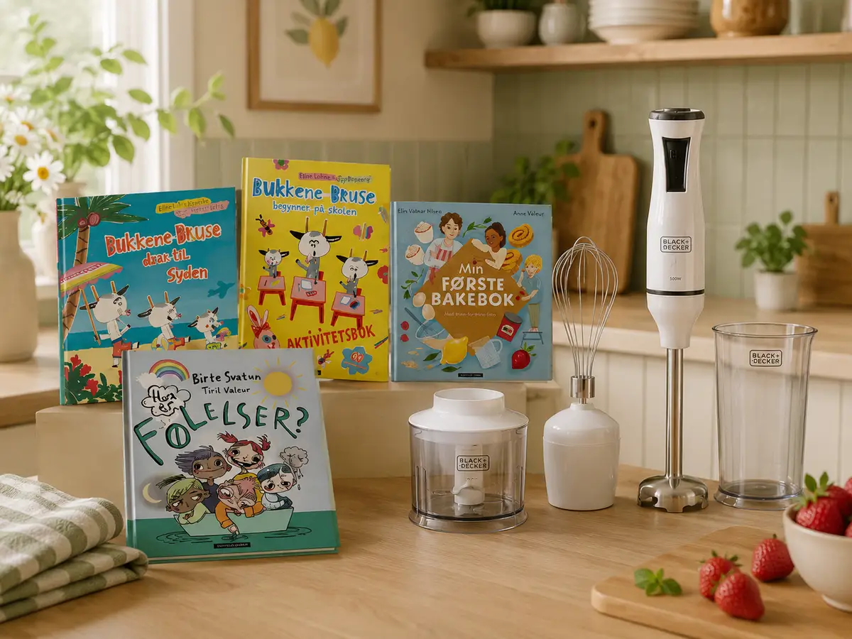 Barnas Egen Bokverden velkomstpakke (stavmikser + aktivitetsbok + 3 bøker)
