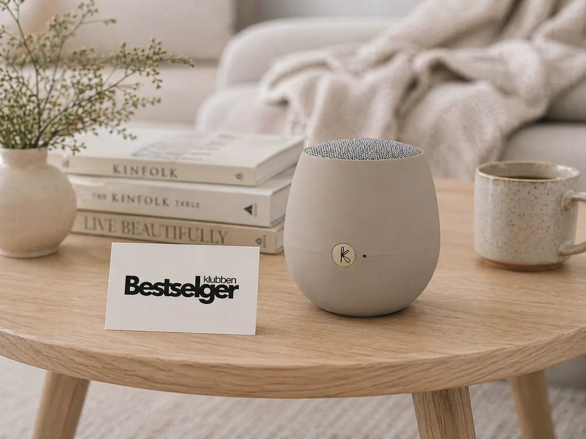 Bestselgerklubben velkomstpakke (Kreafunk aJAZZ høyttaler + 3 bøker)