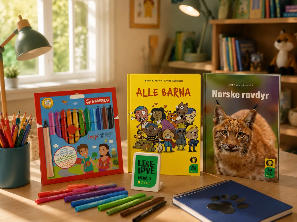 Leseløveklubben nivå 1 velkomstpakke (4–6 år)
