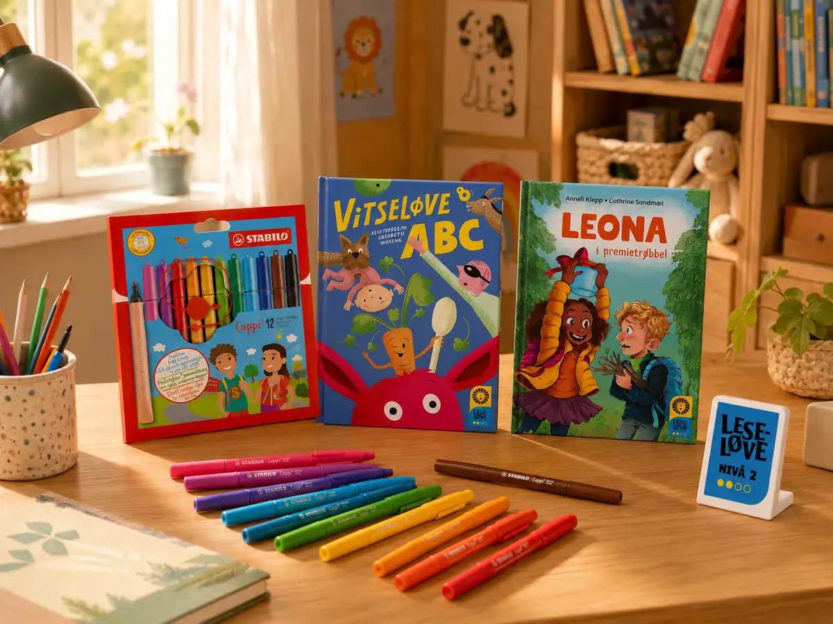 Leseløveklubben nivå 2 velkomstpakke (6–9 år)
